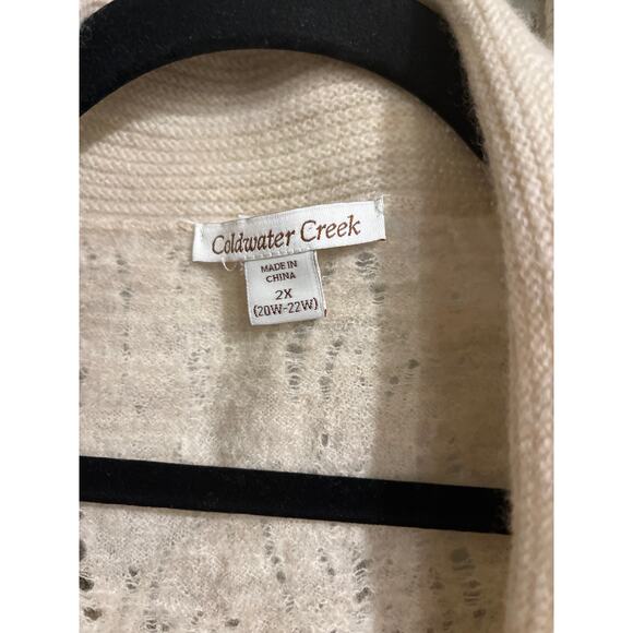 Coldwater Creek size 2X 100% wool cardigan sweater - Picture 3 of 5